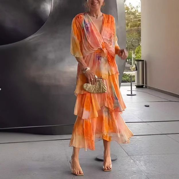 Marija- Floral Layer Dress