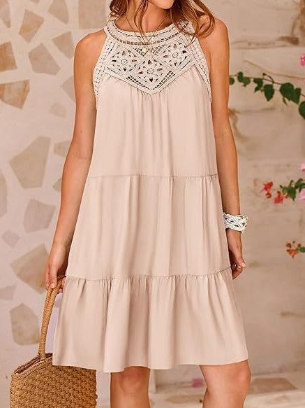 Seraphine | Sleeveless Backless A-Line Mini Dress