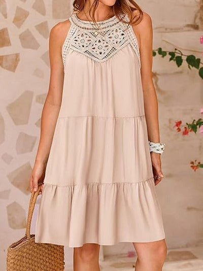 Seraphine | Sleeveless Backless A-Line Mini Dress