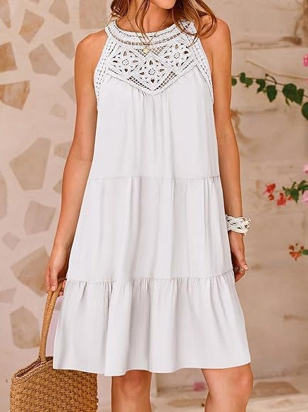 Seraphine | Sleeveless Backless A-Line Mini Dress