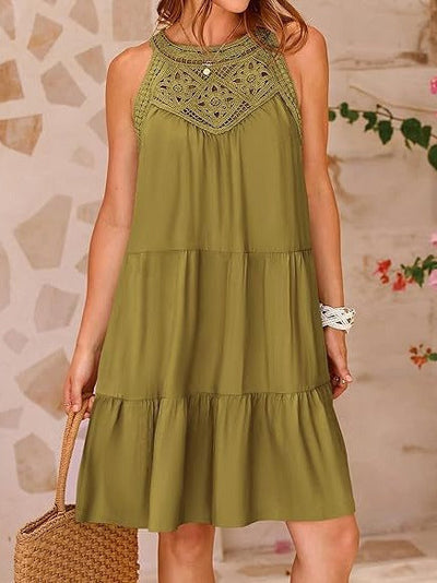 Seraphine | Sleeveless Backless A-Line Mini Dress