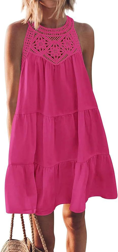 Seraphine | Sleeveless Backless A-Line Mini Dress