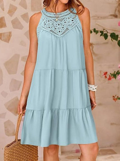 Seraphine | Sleeveless Backless A-Line Mini Dress