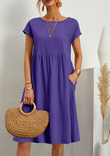 Clara | Summer Cotton A-Line Dress