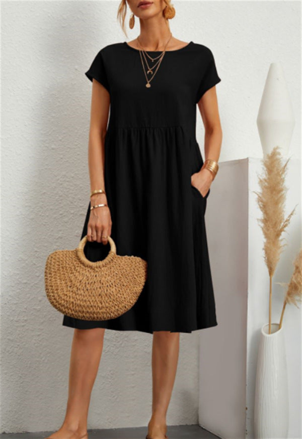 Clara | Summer Cotton A-Line Dress