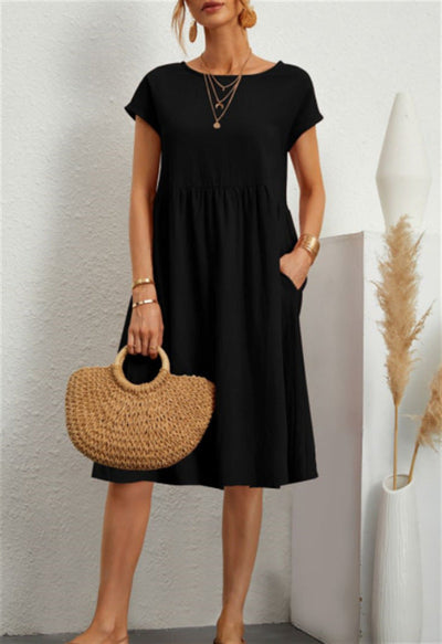 Clara | Summer Cotton A-Line Dress