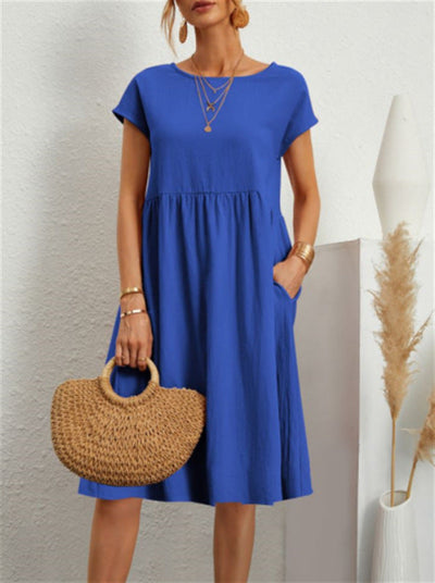 Clara | Summer Cotton A-Line Dress