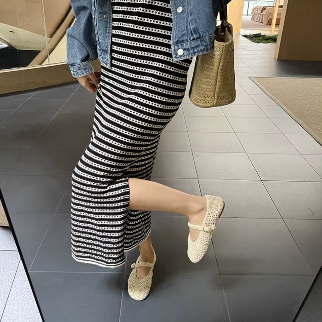 Santalum Caramel Ballet Flats