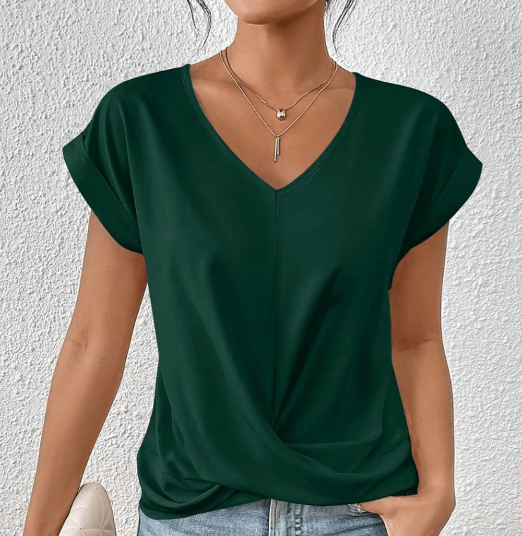 Luna | Chic V-Neck Tummy Control Top for a Flattering Silhouette
