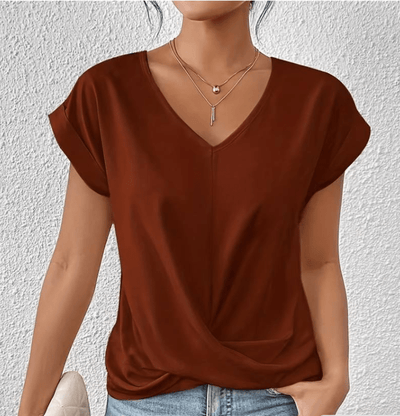 Luna | Chic V-Neck Tummy Control Top for a Flattering Silhouette