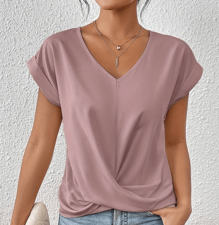 Luna | Chic V-Neck Tummy Control Top for a Flattering Silhouette