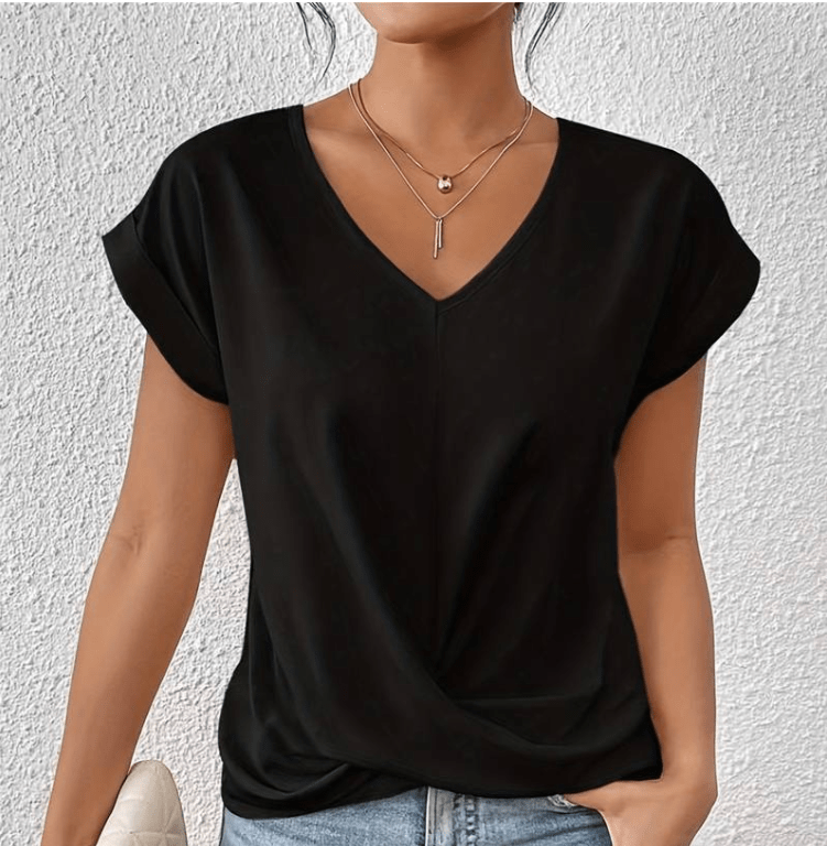 Luna | Chic V-Neck Tummy Control Top for a Flattering Silhouette